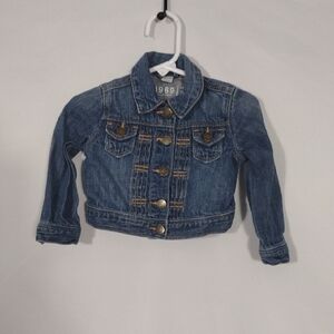 EUC Baby Gap Jean Jacket Girls Size 12-18 Months